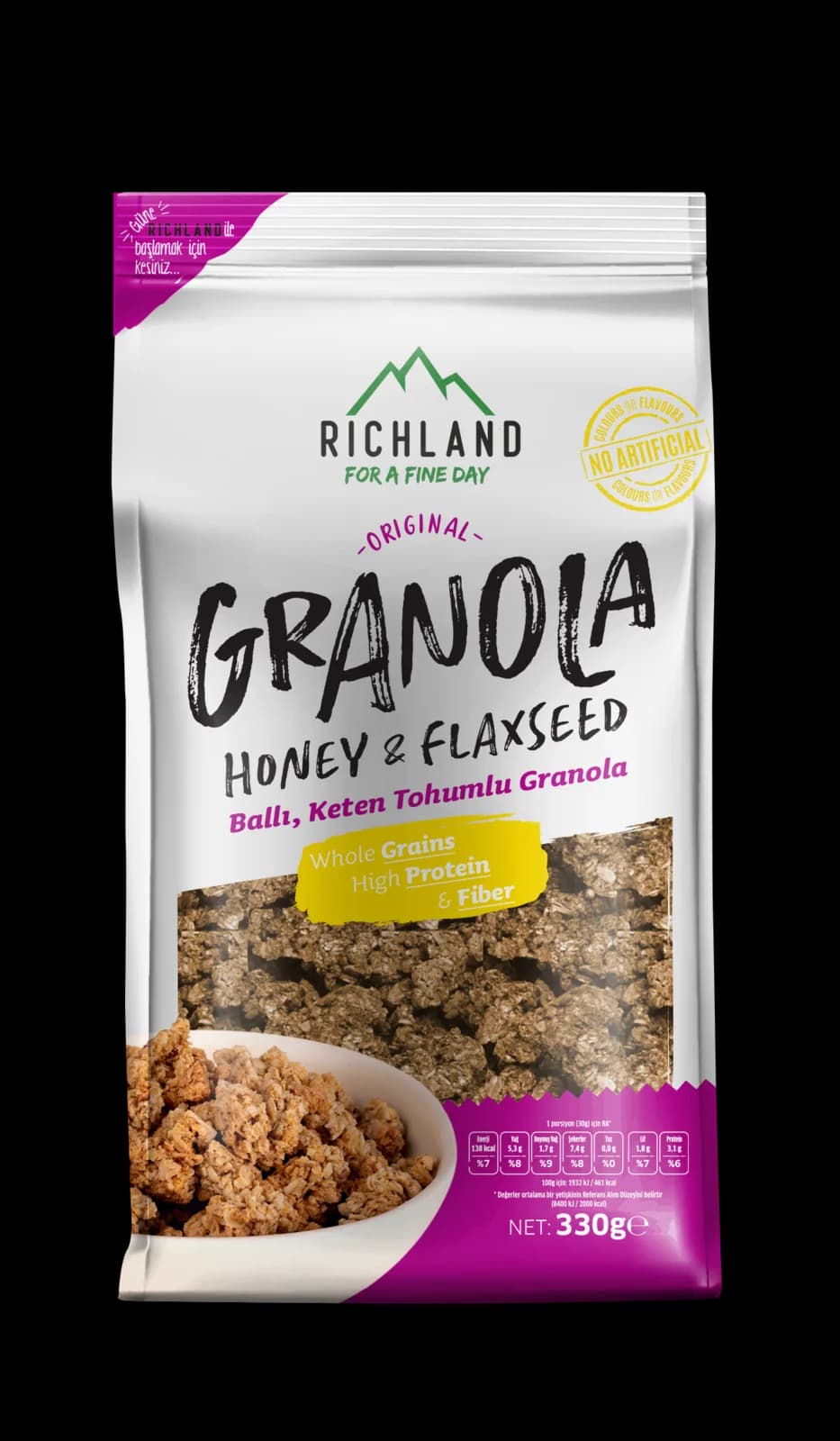 Richland Granola Ballı ve Keten Tohumlu